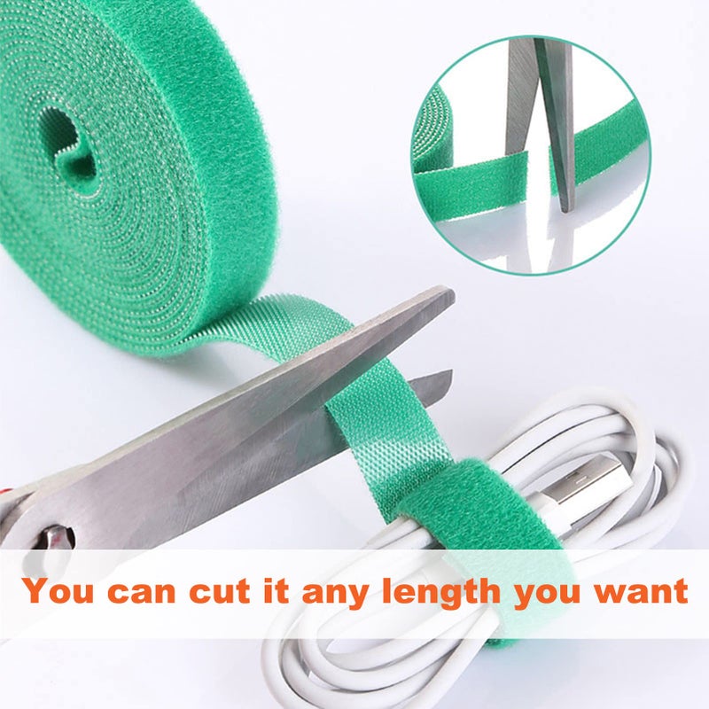 MYLTW Reusable Plant Ties for Climbing Plants Plan Straps Nylon Plant Tape Strap Gardening Tips Tomato Plant Support Garden Wire Ties for Cables(50 Foot X 0.47 Inch) - Image 4